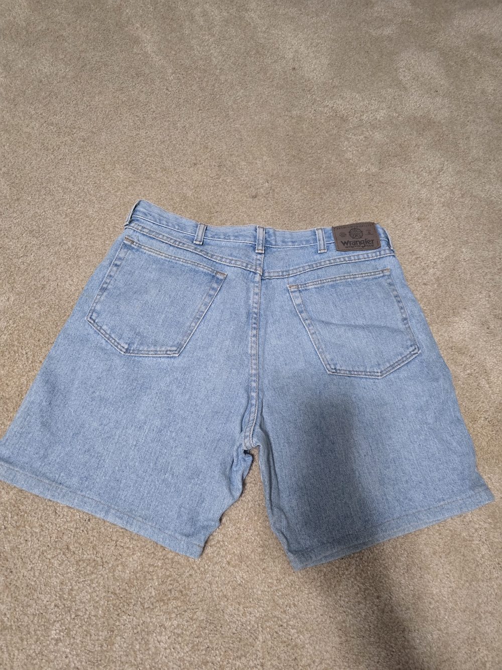 Wrangler WA250K Light Wash Denim Shorts Men's Size 34 Made in USA